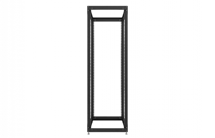 Стойка телекоммуникационная двухрамная открытая СТ-38U-600-2М-Э-Ч черная 9005