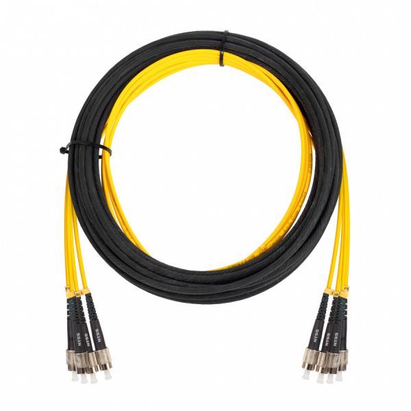 Сборка кабельная бронированная NTSS 2ов, FC/UPC-FC/UPC 9/125мкм, длина 100м, вывод 0.4м, буфер 3мм в бухте