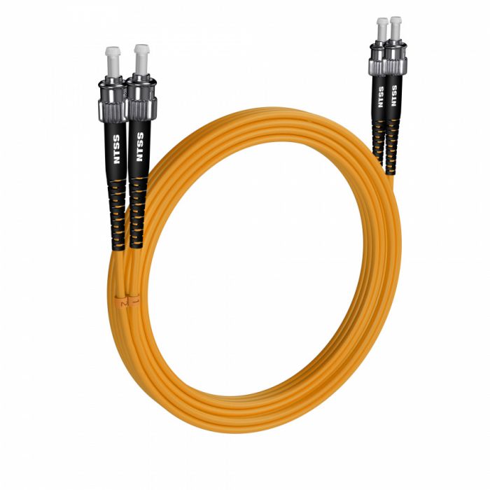 Шнур оптический NTSS PREMIUM dpc ST/UPC-ST/UPC 9/125 2.0мм 20м LSZH (патч-корд)
