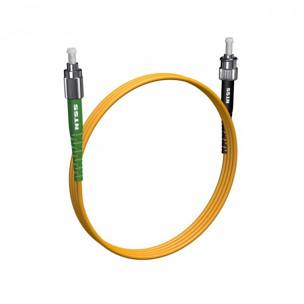 Шнур оптический NTSS spc FC/APC-ST/UPC 9/125 3.0мм 1м LSZH (патч-корд)