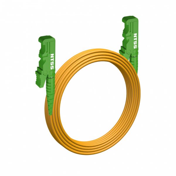 Шнур оптический NTSS spc E2000/APC-E2000/APC 9/125 3.0мм 25м LSZH (патч-корд)