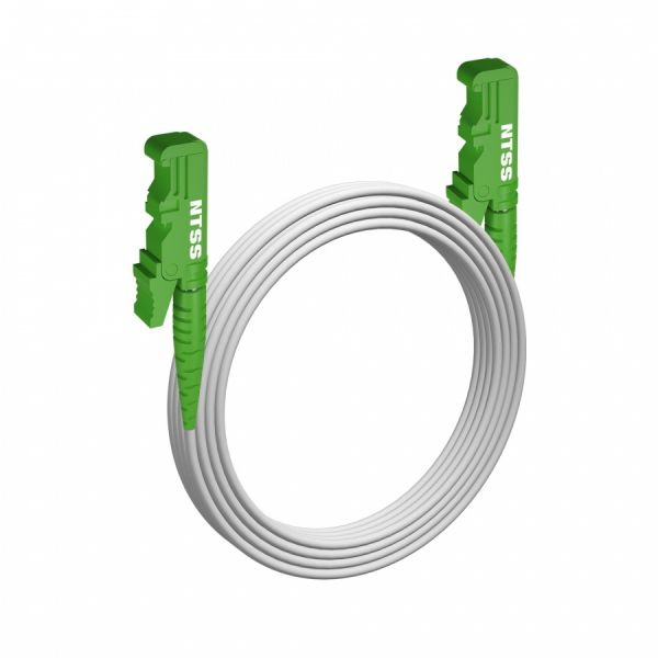 Шнур оптический NTSS spc E2000/APC-E2000/APC 9/125 G.657A1 3.0мм 20м LSZH (патч-корд)
