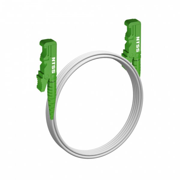 Шнур оптический NTSS spc E2000/APC-E2000/APC 9/125 G.657A1 3.0мм 4м LSZH (патч-корд)