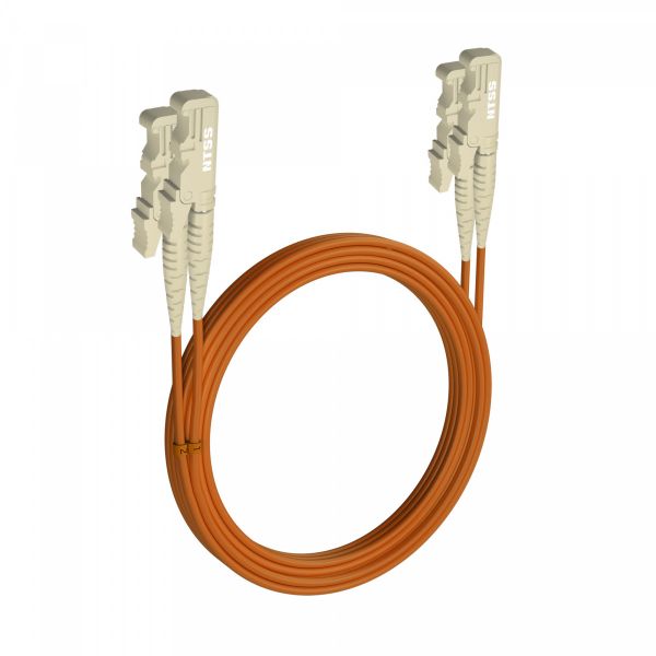 Шнур оптический NTSS dpc E2000/UPC-E2000/UPC 62.5/125 3.0мм 15м LSZH (патч-корд)