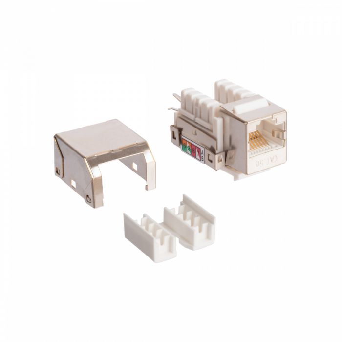 Розеточный модуль NTSS PREMIUM Keystone FTP 1xRJ45 CAT5e 90 градусов, белый