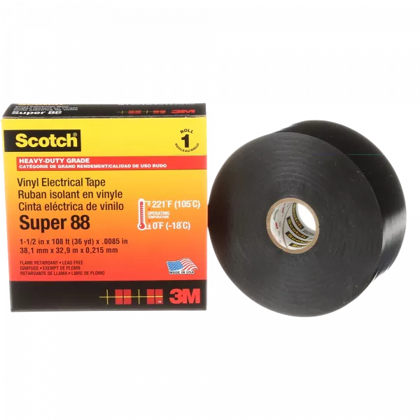 Scotch Super 33+ изоляционная лента высшего класса, 38мм х 20м х 0,18мм