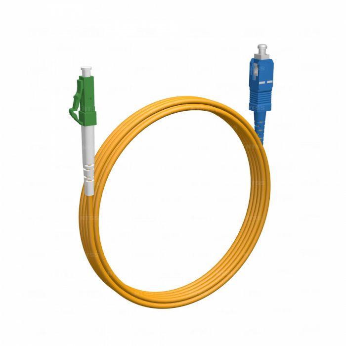 Шнур оптический NTSS spc LC/APC-SC/UPC 9/125 3.0мм 3м LSZH (патч-корд)