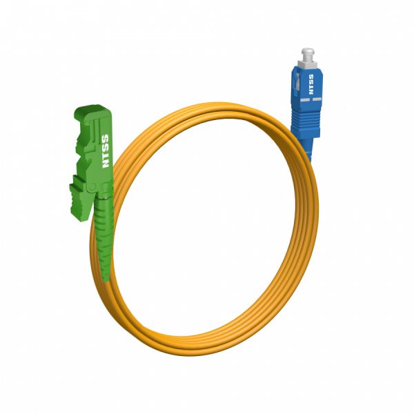 Шнур оптический NTSS spc E2000/APC-SC/UPC 9/125 3.0мм 4м LSZH (патч-корд)