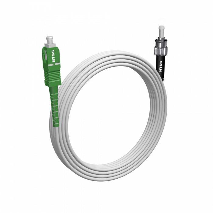 Шнур оптический NTSS spc SC/APC-ST/UPC 9/125 G.657A1 3.0мм 20м LSZH (патч-корд)