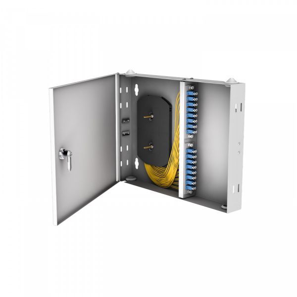 Кросс настенный NTSS PREMIUM, предсобранный, 10 портов LC/UPC duplex, 9/125 мкм