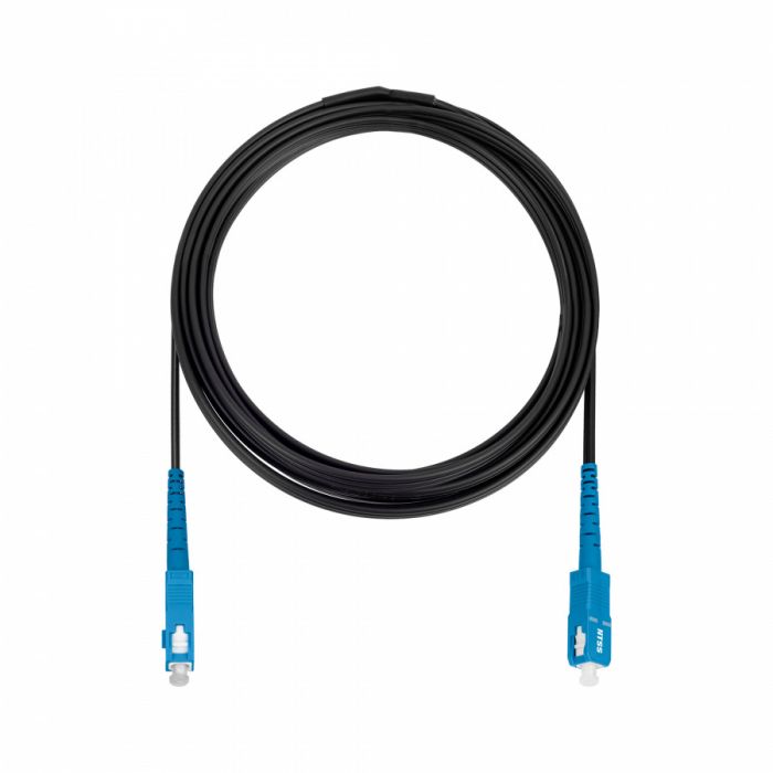 Дроп-кабель NTSS spc SC/UPC-SC/UPC G.657A1 90м LSZH S/S стеклопруток, ВСЭ стеклопруток, черный (патч-корд)