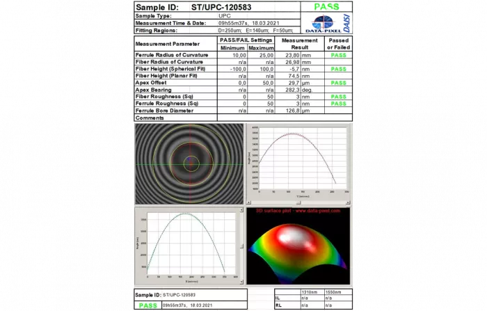 Шнур ШОС-SM/2.0   мм-LC/UPC-ST/UPC-1.0  м ССД HS