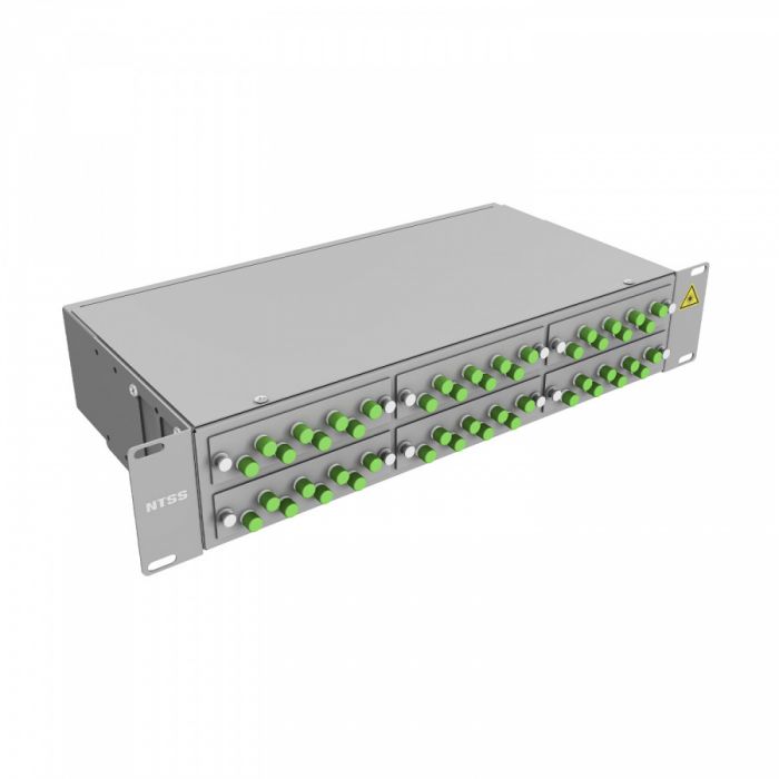 Кросс 19" NTSS PREMIUM, предсобранный 2U, 32 порта FC/APC, 9/125 мкм