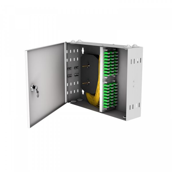 Кросс настенный NTSS PREMIUM, предсобранный, 24 порта LC/APC duplex, 9/125 мкм