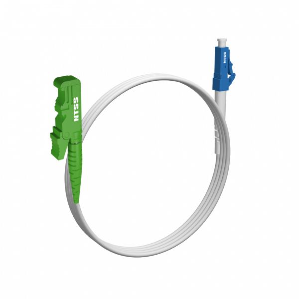 Шнур оптический NTSS spc E2000/АPC-LC/UPC 9/125 G.657A1 3.0мм 1м LSZH (патч-корд)