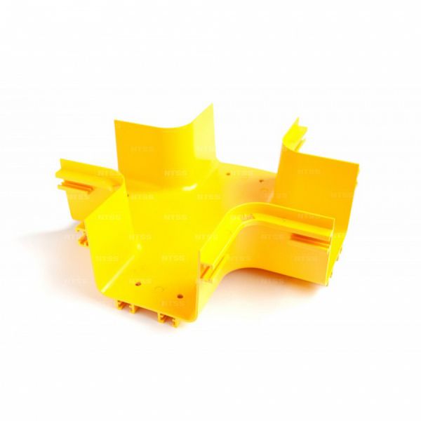 Х-соединитель оптического лотка NTSS 120*100 мм, желтый