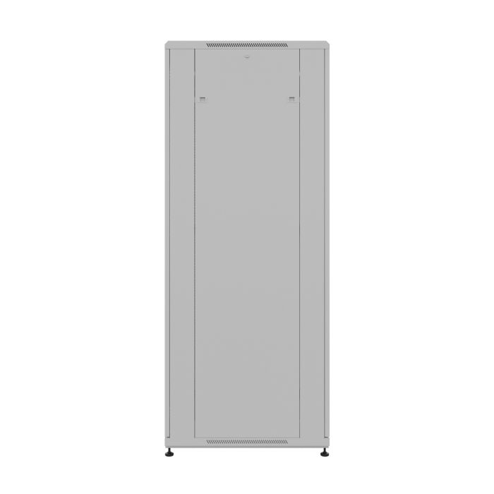 Шкаф напольный универсальный серверный NTSS R 42U 800х800мм, 4 профиля 19, двери перфорированная и перфорированная двухстворчатая, боковые стенки съемные, регулируемые опоры, разобранный, серый RAL 7035