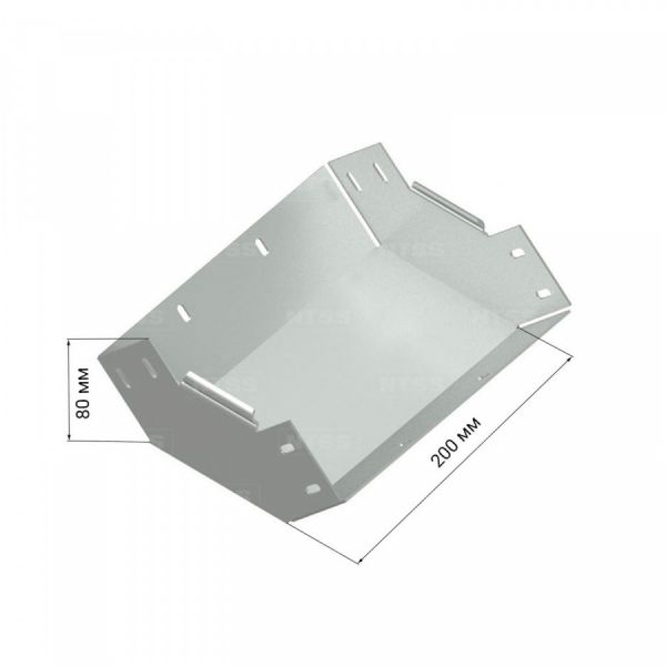 Вертикальный внутренний угол NTSS 90° 80х200, толщина 0,7 (с крышкой)