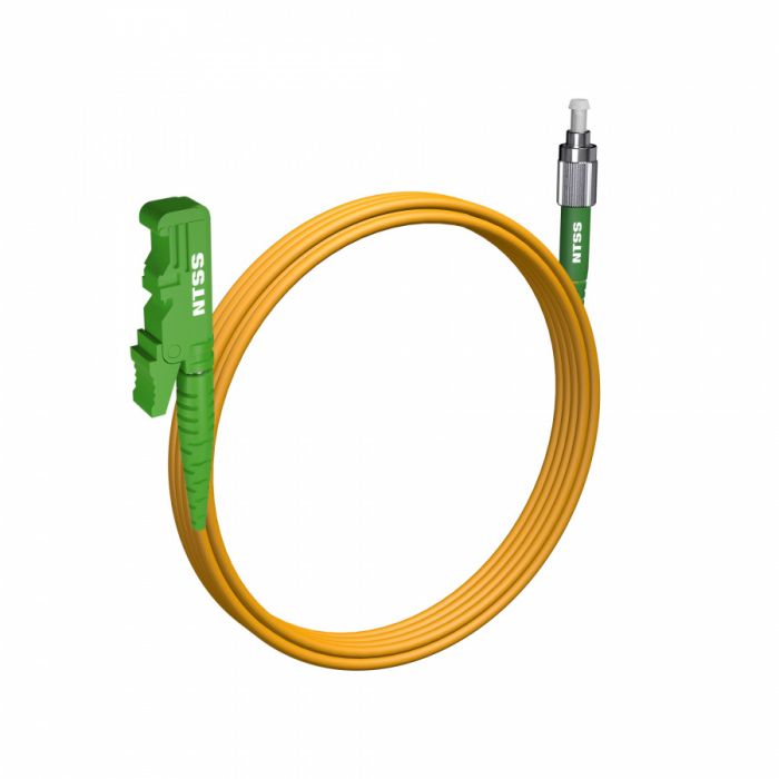 Шнур оптический NTSS spc E2000/APC-FC/APC 9/125 3.0мм 4м LSZH (патч-корд)
