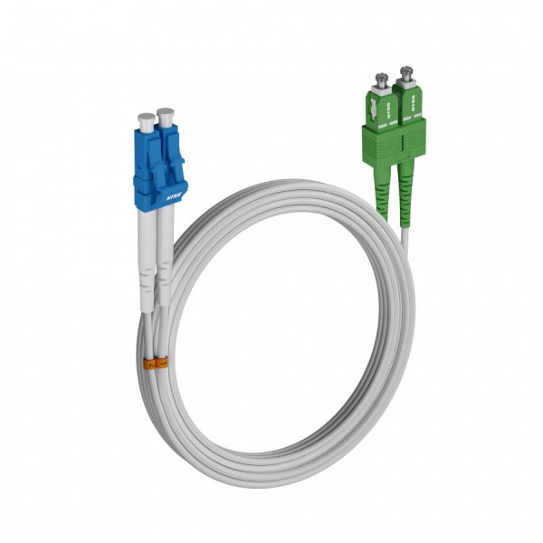Шнур оптический NTSS dpc LC/UPC-SC/APC 9/125 G.657A2 2.0мм 20м LSZH (патч-корд)