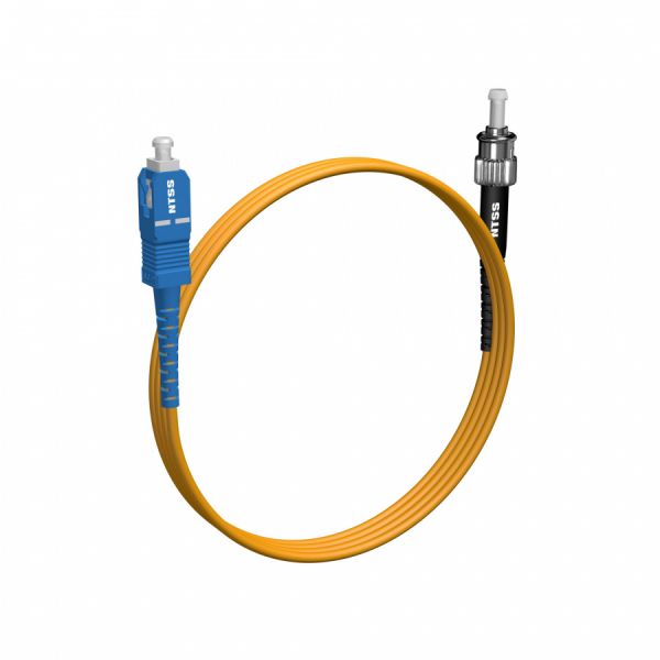 Шнур оптический NTSS PREMIUM spc SC/UPC-ST/UPC 9/125 3.0мм 1м LSZH (патч-корд)