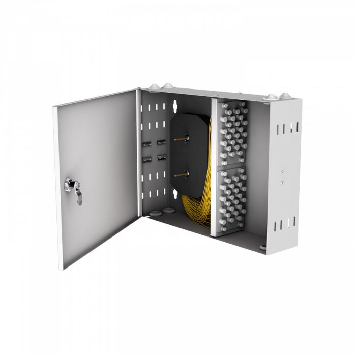 Кросс настенный NTSS PREMIUM, предсобранный, 24 порта FC/UPC, 9/125 мкм