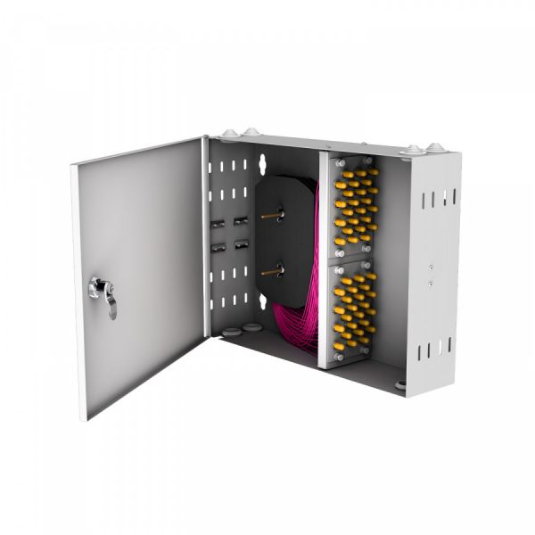 Кросс настенный NTSS PREMIUM, предсобранный, 32 порта ST/UPC, 50/125 мкм OM4