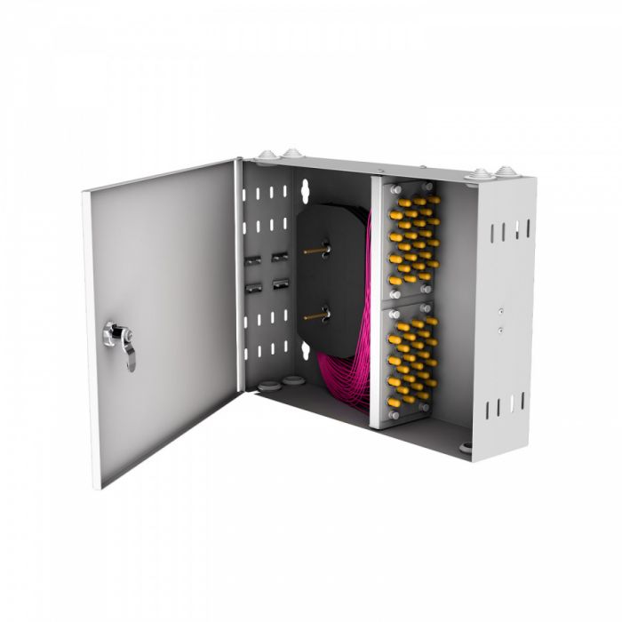 Кросс настенный NTSS PREMIUM, предсобранный, 32 порта ST/UPC, 50/125 мкм OM4