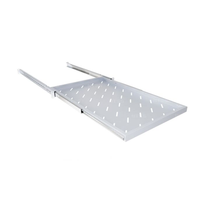 Полка выдвижная NTSS глубина 700мм, крепление 19 1U, для шкафов глубиной 1000мм, серый RAL 7035