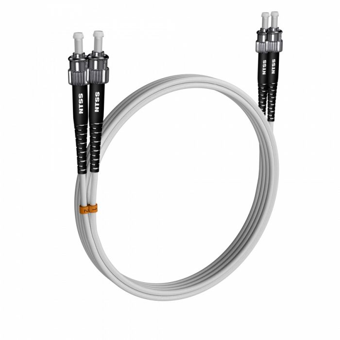 Шнур оптический NTSS PREMIUM dpc ST/UPC-ST/UPC 9/125 G.657A1 2.0мм 1м LSZH (патч-корд)
