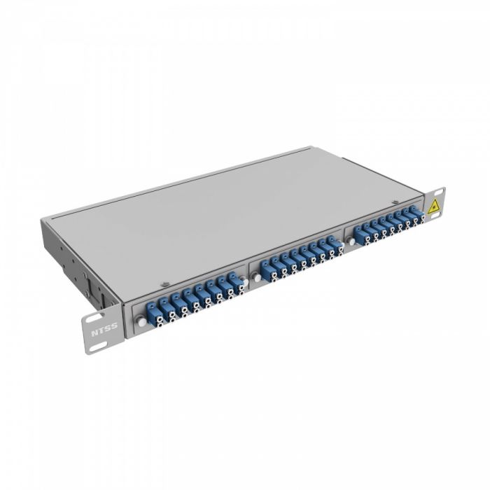 Кросс 19" NTSS PREMIUM, предсобранный 1U, 6 портов LC/UPC duplex, 9/125 мкм