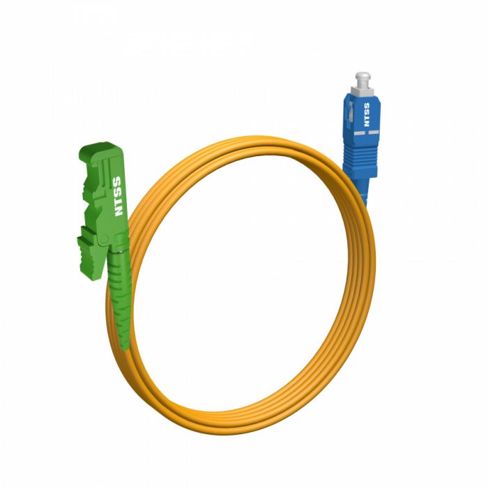 Шнур оптический NTSS spc E2000/APC-SC/APC 9/125 3.0мм 4м LSZH (патч-корд)