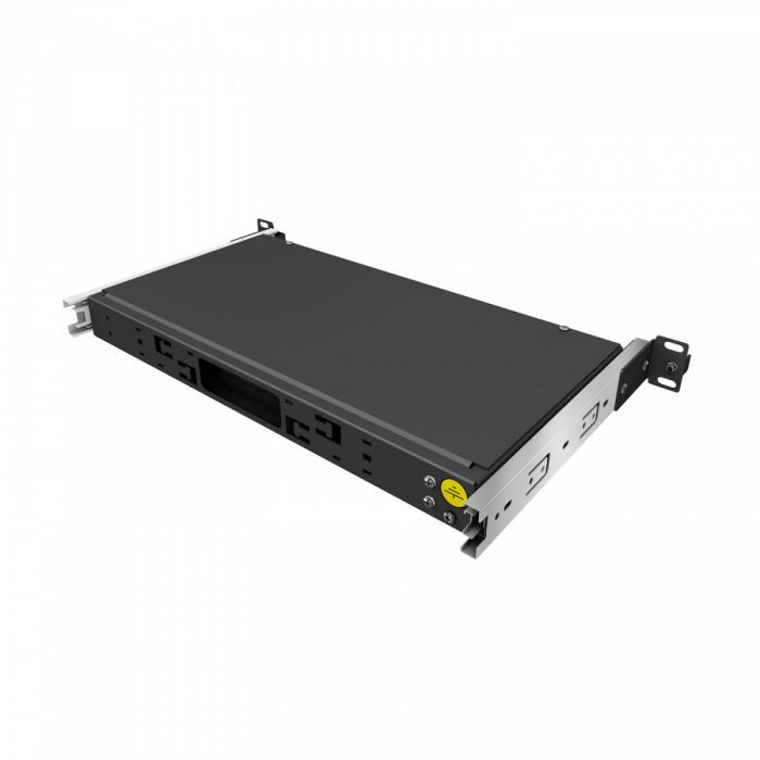 Кросс 19" NTSS PREMIUM выдвижной, предсобранный 1U, 16 портов LC/UPC duplex, 50/125 мкм, черный