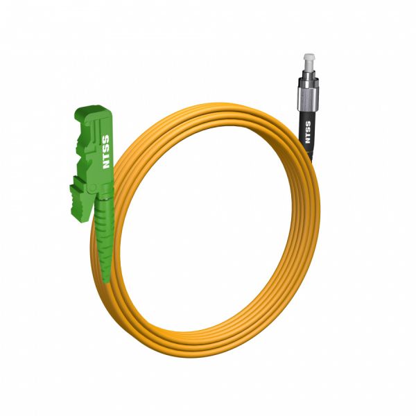Шнур оптический NTSS spc E2000/APC-FC/UPC 9/125 3.0мм 5м LSZH (патч-корд)