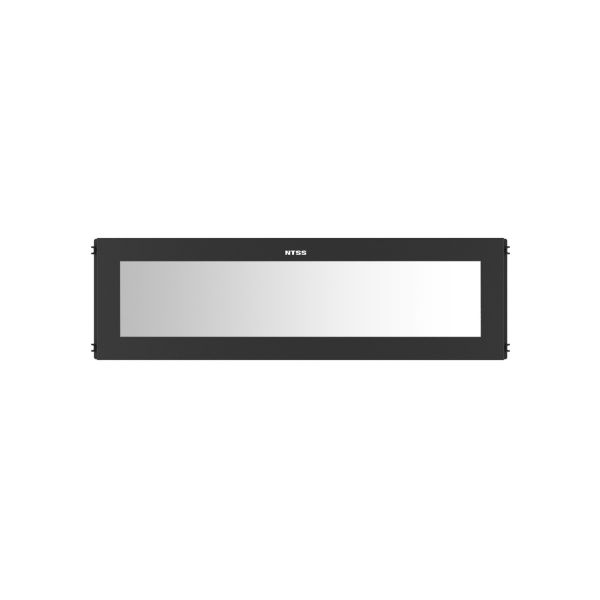 Секция крыши системы изоляции NTSS необслуживаемая с окном, ширина коридора 1000 мм, длина 300 мм, RAL 9005 чёрный