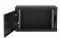 Шкаф телекоммуникационный настенный разборный черный 19”,6U(600x350), ШТ-НСр-6U-600-350-М-Ч дверь металл ССД