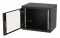 Шкаф телекоммуникационный настенный разборный черный 19”,9U(600x350), ШТ-НСр-9U-600-350-С-Ч дверь стекло ССД