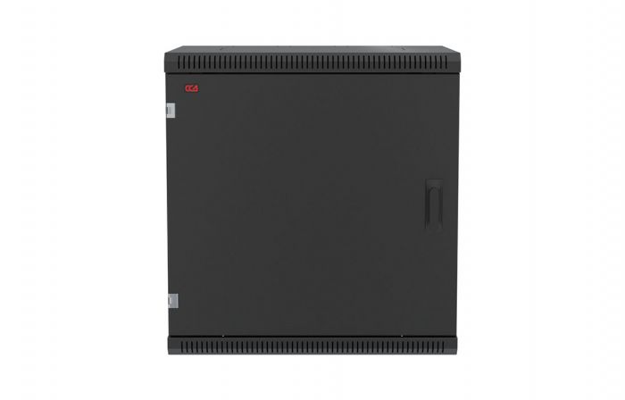 Шкаф телекоммуникационный настенный разборный черный 19”,15U(600x550), ШТ-НСр-15U-600-550-М-Ч дверь металл ССД