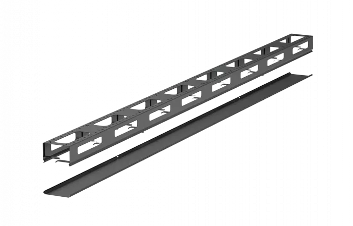 Органайзер кабельный вертикальный с крышкой 45U ОКВК-45U