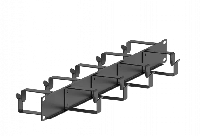 Органайзер кабельный горизонтальный двусторонний 19"  ОКГД-19"-1U