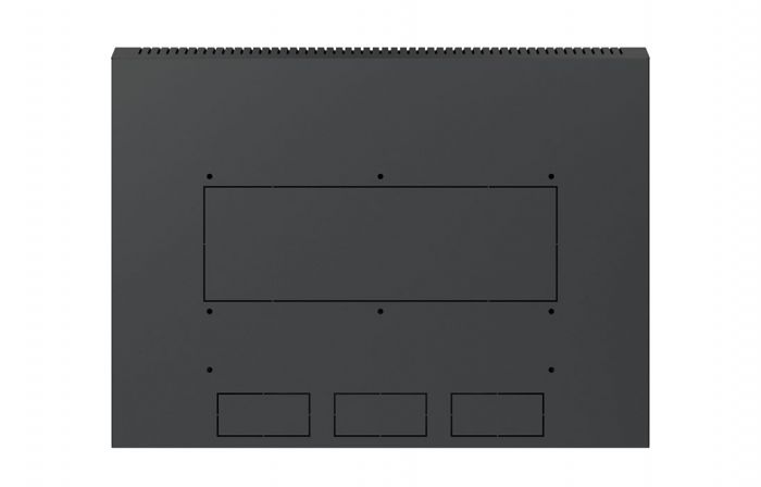 Шкаф телекоммуникационный настенный разборный черный 19”,15U(600x550), ШТ-НСр-15U-600-550-М-Ч дверь металл ССД