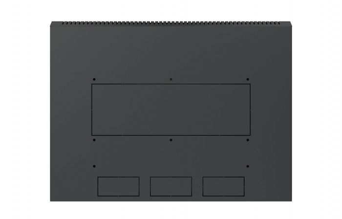 Шкаф телекоммуникационный настенный разборный черный 19”,12U(600x550), ШТ-НСр-12U-600-550-П-Ч дверь перфорированная ССД