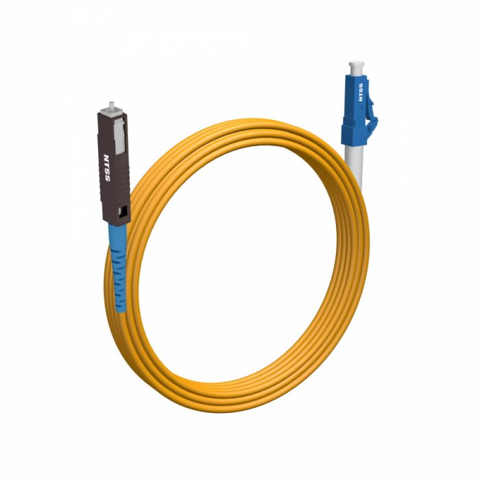 Шнур оптический NTSS spc MU/UPC-LC/UPC 9/125 2.0мм 5м LSZH (патч-корд)