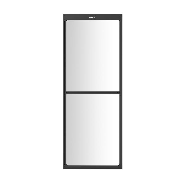 Панель-заглушка системы изоляции NTSS с окном, для установки между шкафов, ширина 800 мм, высота 2000 мм, RAL 9005 чёрный