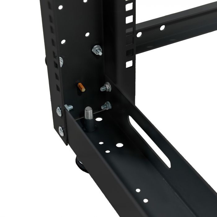 Стойка серверная NTSS OR двухрамная 24U 600-1000мм, комплект ножек, черный RAL 9005