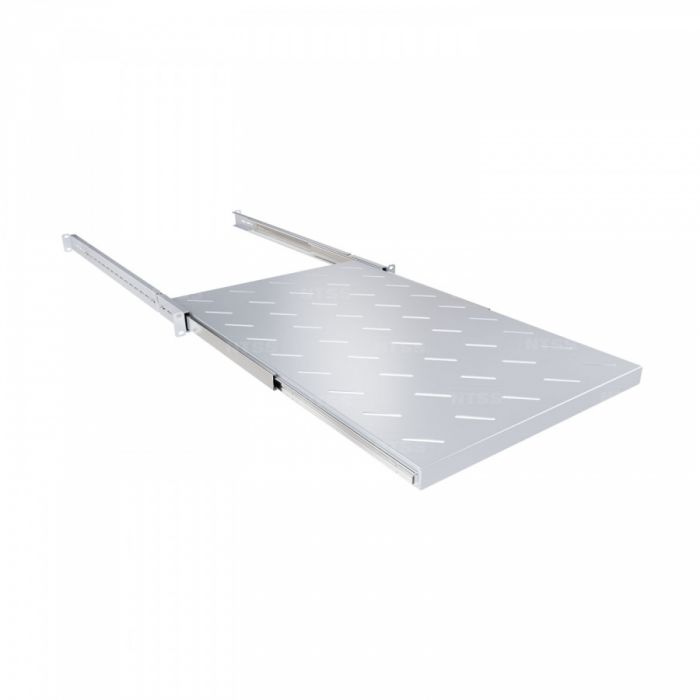 Полка выдвижная NTSS глубина 700мм, крепление 19 1U, для шкафов глубиной 1000мм, серый RAL 7035