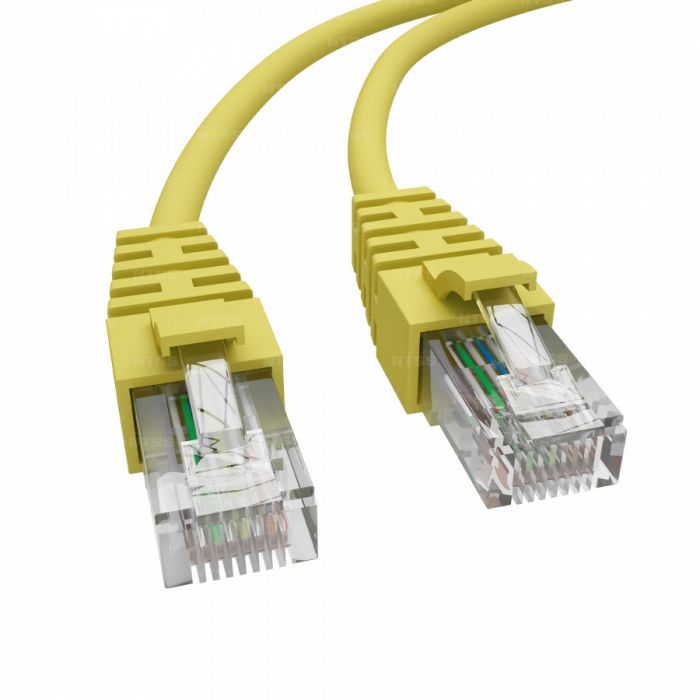 Патч-корд NTSS PREMIUM 2xRJ45/8P8C, T568B UTP CAT5e LSZH 7 метров, желтый