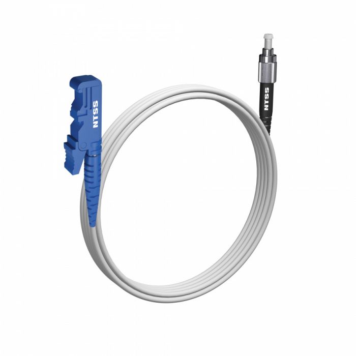 Шнур оптический NTSS spc E2000/UPC-FC/UPC 9/125 G.657A1 3.0мм 3м LSZH (патч-корд)