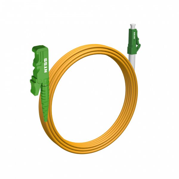 Шнур оптический NTSS spc E2000/APC-LC/APC 9/125 3.0мм 10м LSZH (патч-корд)