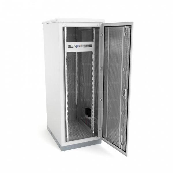Шкаф напольный климатический NTSS RT 32U (ШхВхГ) 600x1700x600 мм, 4 профиля 19, с обогревом 400W, IP55, серый RAL 7035